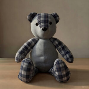 Hand-Sewn Memory Bear – A Comforting Keepsake Made From Loved One’s Clothing