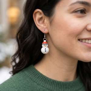 Snowman Earrings, photo 3
